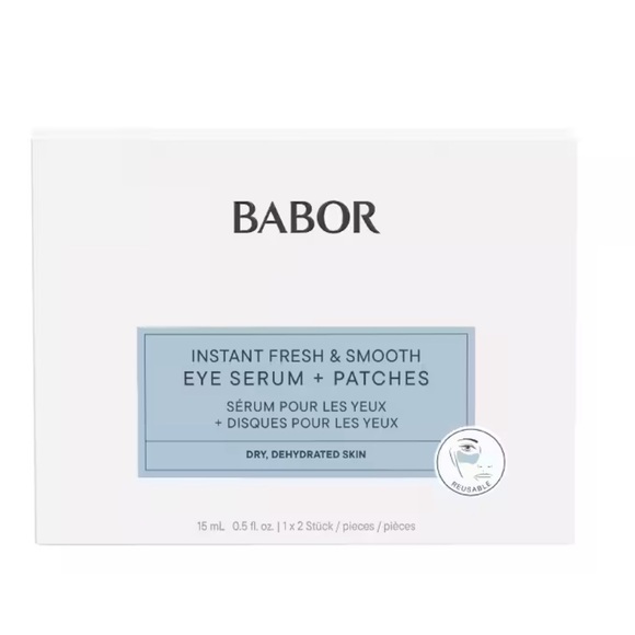 babor instant fresh and smooth eye patches and serum